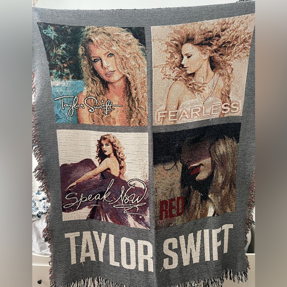 Taylor Swift Eras 4 Album Woven Blanket Tapestry